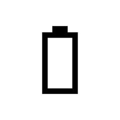 Battery icon isolated on white background.