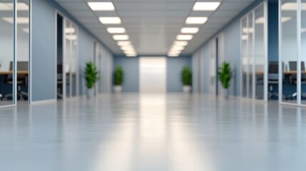 Obraz premium Modern Office Interior with Bright Lighting and Clean Design