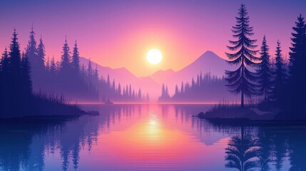 Obraz premium A dreamy landscape of a polluted industrial area 