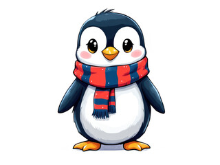 Obraz premium a penguin isolated on white background