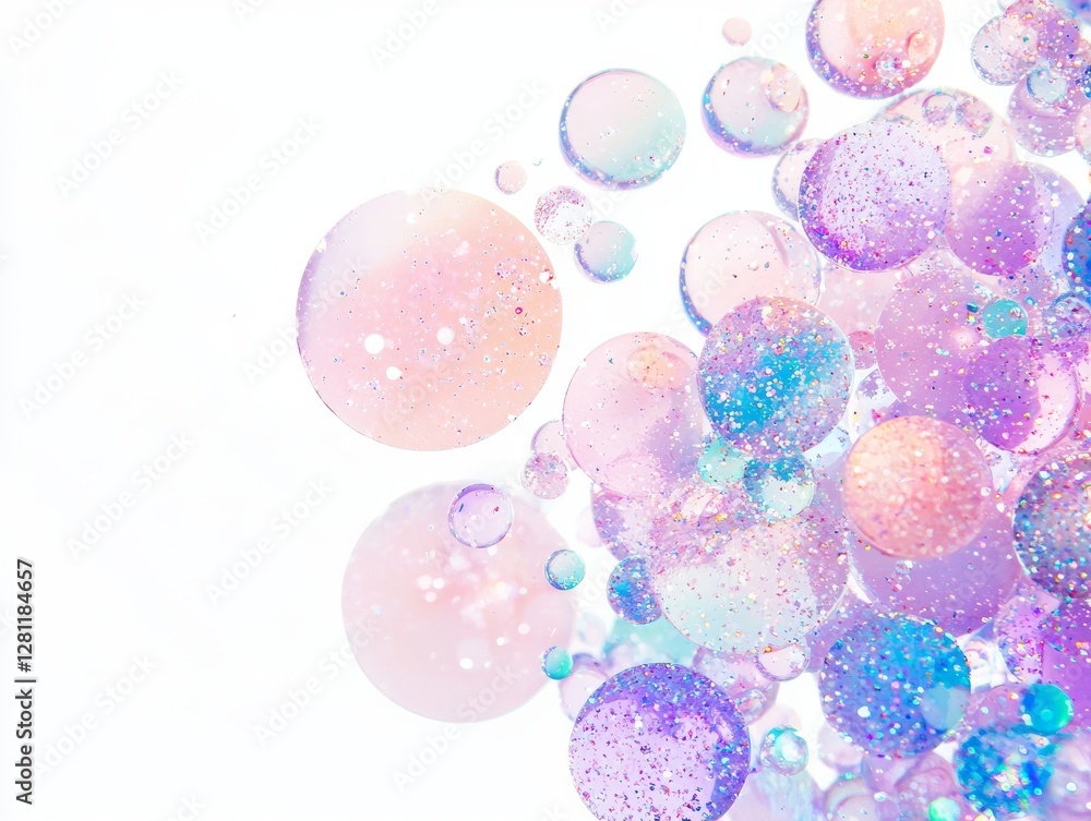 Poster an isolated abstract bokeh shines on a see-through background