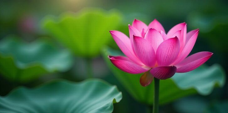 Vibrant pink lotus petals with water droplets, blooming beauty nature background, nature, water droplets - Powered by Adobe