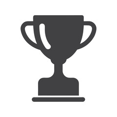 Trophy cup icon in flat style. Victory cup vector. Trophy, Cup, Prize, Winner symbol