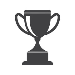 Trophy cup icon in flat style. Victory cup vector. Trophy, Cup, Prize, Winner symbol
