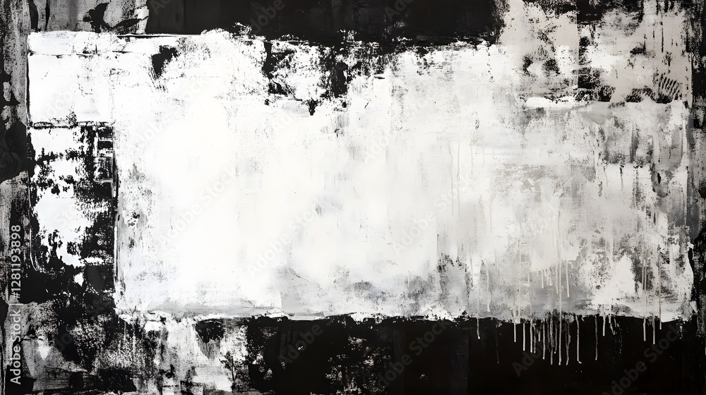 Aufkleber captivating abstract textured background with moody monochromatic tones and dramatic brushstrokes