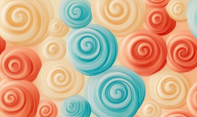 Abstract pastel swirl pattern background.
