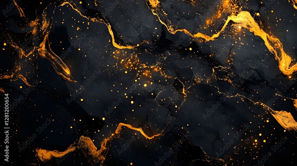 Poster Captivating digital art depicting a powerful dynamic explosion of fiery energy erupting against a dark cosmic backdrop creating a stunning visual of cosmic chaos and radiant celestial brilliance