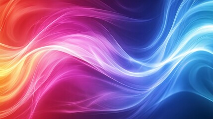 Obraz premium Abstract vibrant flowing waves of color.