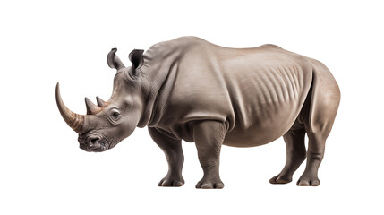 Fototapeta premium Majestic White Rhinoceros Wildlife Photography for Conservation and Nature Documentaries