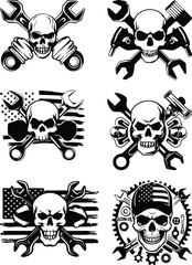 Fototapeta premium Skulls SVG Bundle, Skeleton svg Bundle