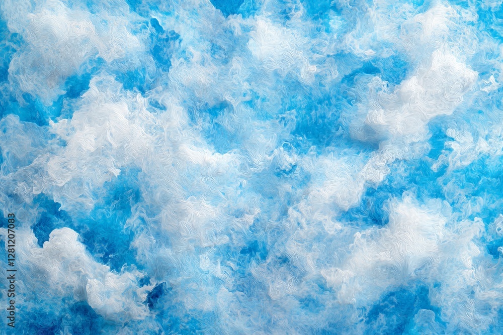 Poster the description includes a blue background with a rough texture, along with its potential uses such 