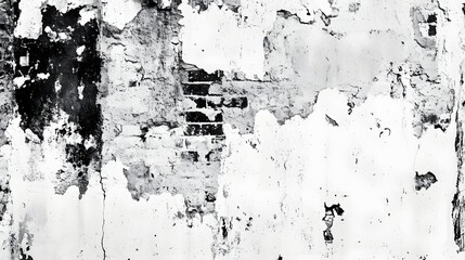Fototapeta premium Captivating grunge texture of a weathered and decaying concrete wall background This abstract image showcases the beauty of peeling paint cracks and a vintage industrial aesthetic