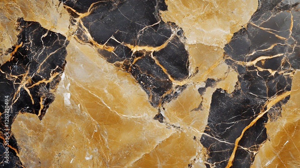 Aufkleber captivating marbled texture featuring a complex pattern of intricate lines cracks and golden veins t
