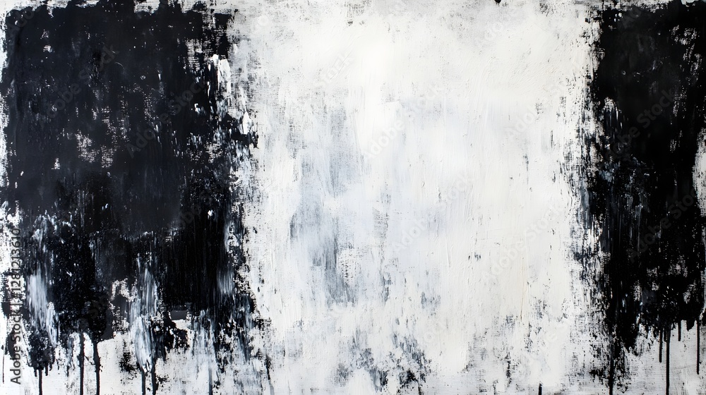 Poster Captivating monochrome abstract artwork that evokes emotions through the interplay of geometric patterns textures and contrasting light and dark elements