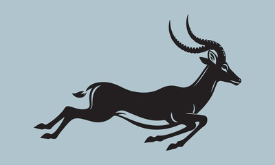 Obraz premium deer silhouette vector