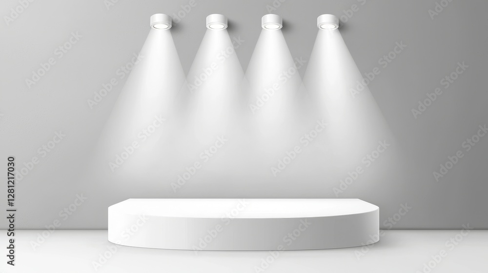 Poster an empty room with a dark grey tone and a luxurious gradient finish serves as the perfect backdrop f