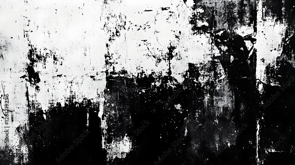 Aufkleber captivating monochrome grunge texture as abstract background