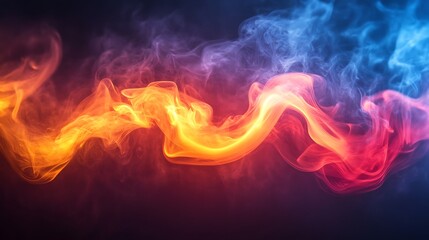 Fototapeta premium Abstract smoke colors art