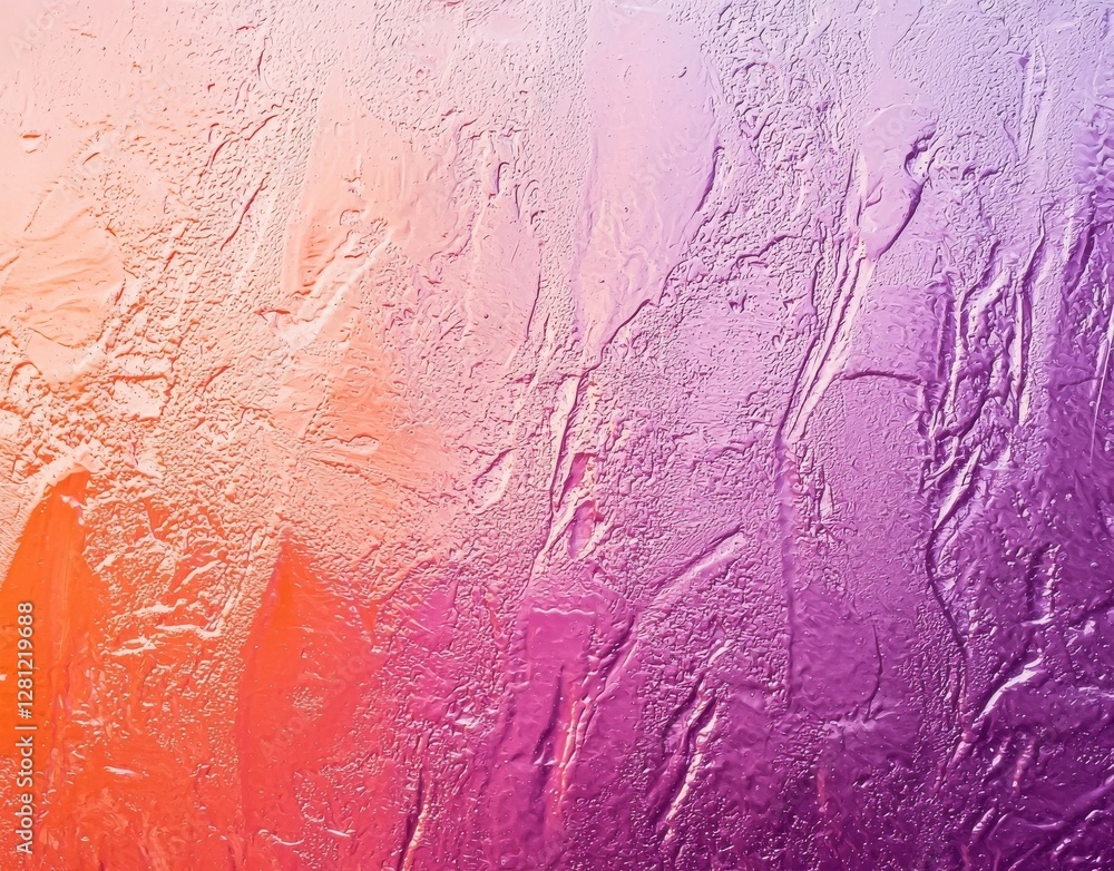 Poster classy website header or banner with an elegant warm orange and purple background that has a faint t