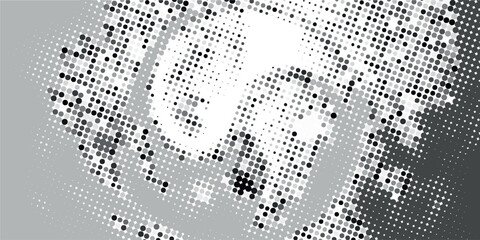 Distressed background in black and white texture with dark spots, scratches and lines. Abstract illustration