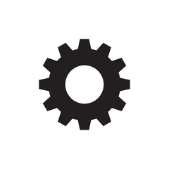 Cogwheel icon, Gear Settings symbol, Vector Illustration