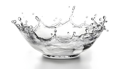 Captivating water splash with dynamic flowing movement and elegant curves creating a mesmerizing abstract and composition