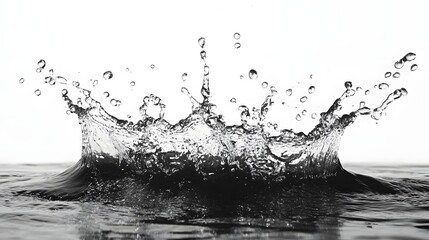 Capturing the dynamic and refreshing essence of water this image showcases a mesmerizing display of splashing water droplets in motion