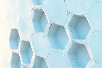 intricate 3d geometric texture with repeating honeycomb pattern showcasing depth and shadows