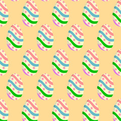 A colorful collage featuring playful patterns with fruits, animals, and whimsical designs across four distinct backgrounds.