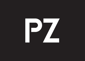 PZ letter logo and initial logo design