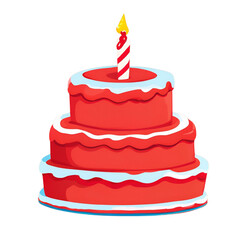 birthday cake with candles