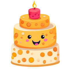 birthday cake with candles