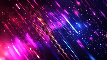 Fototapeta premium Futuristic abstract background with glowing data points, geometric tech lines, and innovative designs 