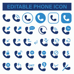 call icon, call phone icon, call icon set