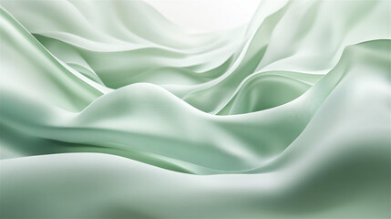 Obraz premium 緑のシルク生地