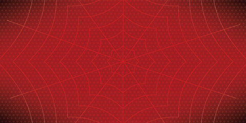 Spider web. Cobweb on Red background. Vector illustration