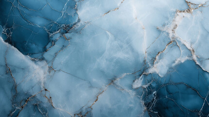 Stunning blue marble surface with delicate silver veins, glistening under soft lighting, perfect for modern and luxurious designs