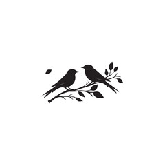 vector illustration of a silhouette of a bird