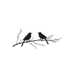 vector illustration of a silhouette of a bird