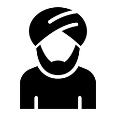 muslim glyph icon