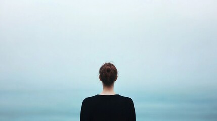 soft focus portrait with blurred background featuring person of any race age or gender