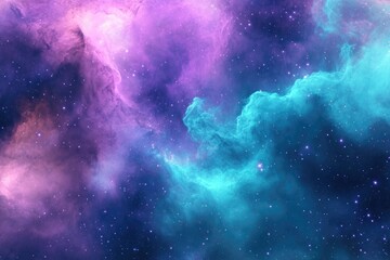 Naklejka premium detailed close-up view of vibrant abstract galaxy texture with swirling colors representing cosmic dust and stars showcasing