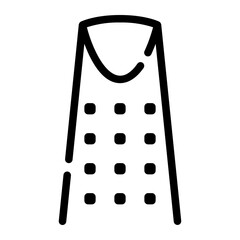 Kingdom centre tower line icon