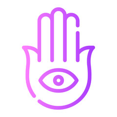 Obraz premium hamsa gradient icon
