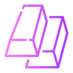 gold bar gradient icon