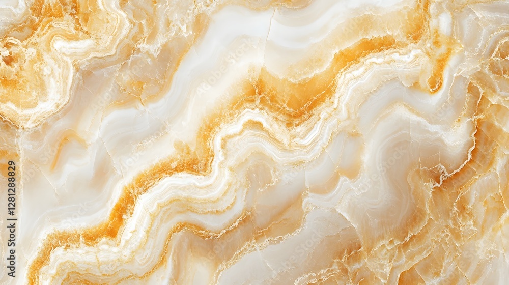 Aufkleber elegant beige marble texture with golden swirling patterns and veins this natural stone material can