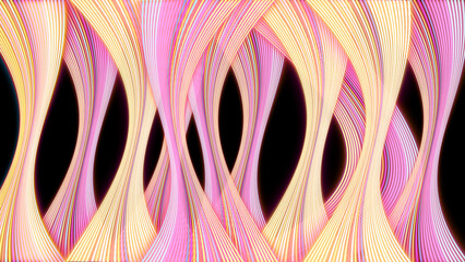 Multicolored abstract pattern of wavy fluidity for decoration and background
