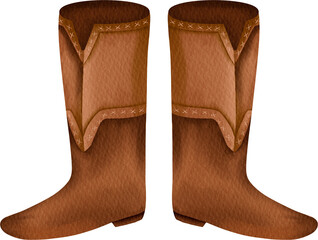 watercolor cowboy boots