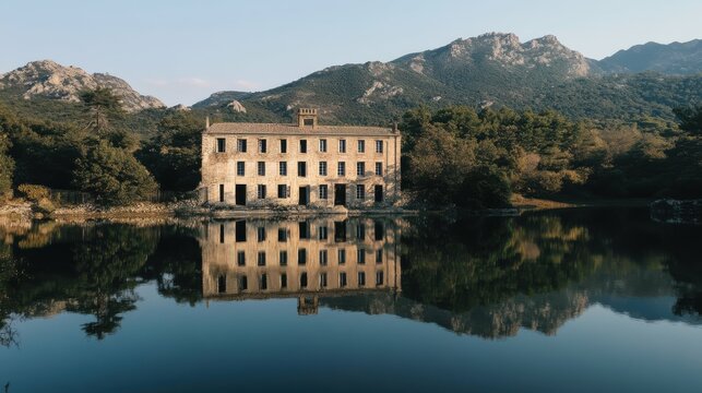 Ospedale Lake in Corsica Island, France - Serene and Peaceful Landscape