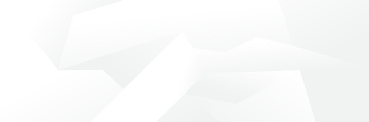 Abstract white Geometric banner design background.